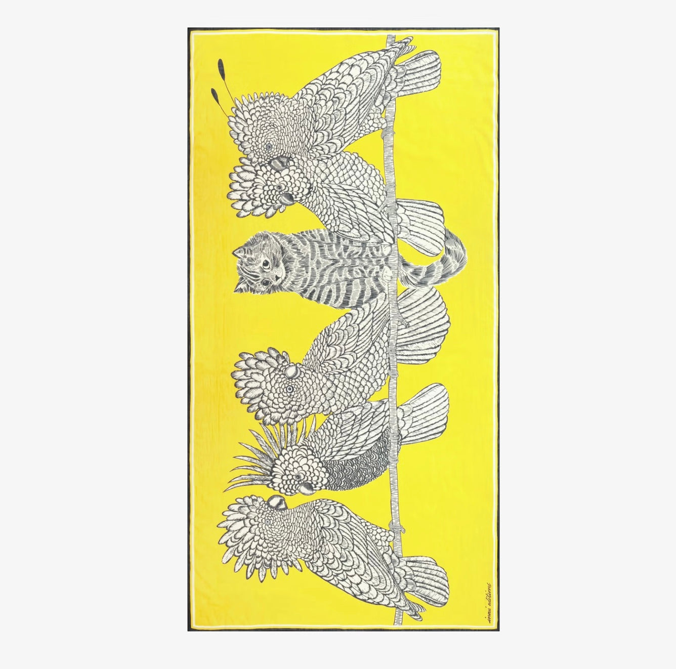Inouï Éditions Étole 100 Caracat Jaune