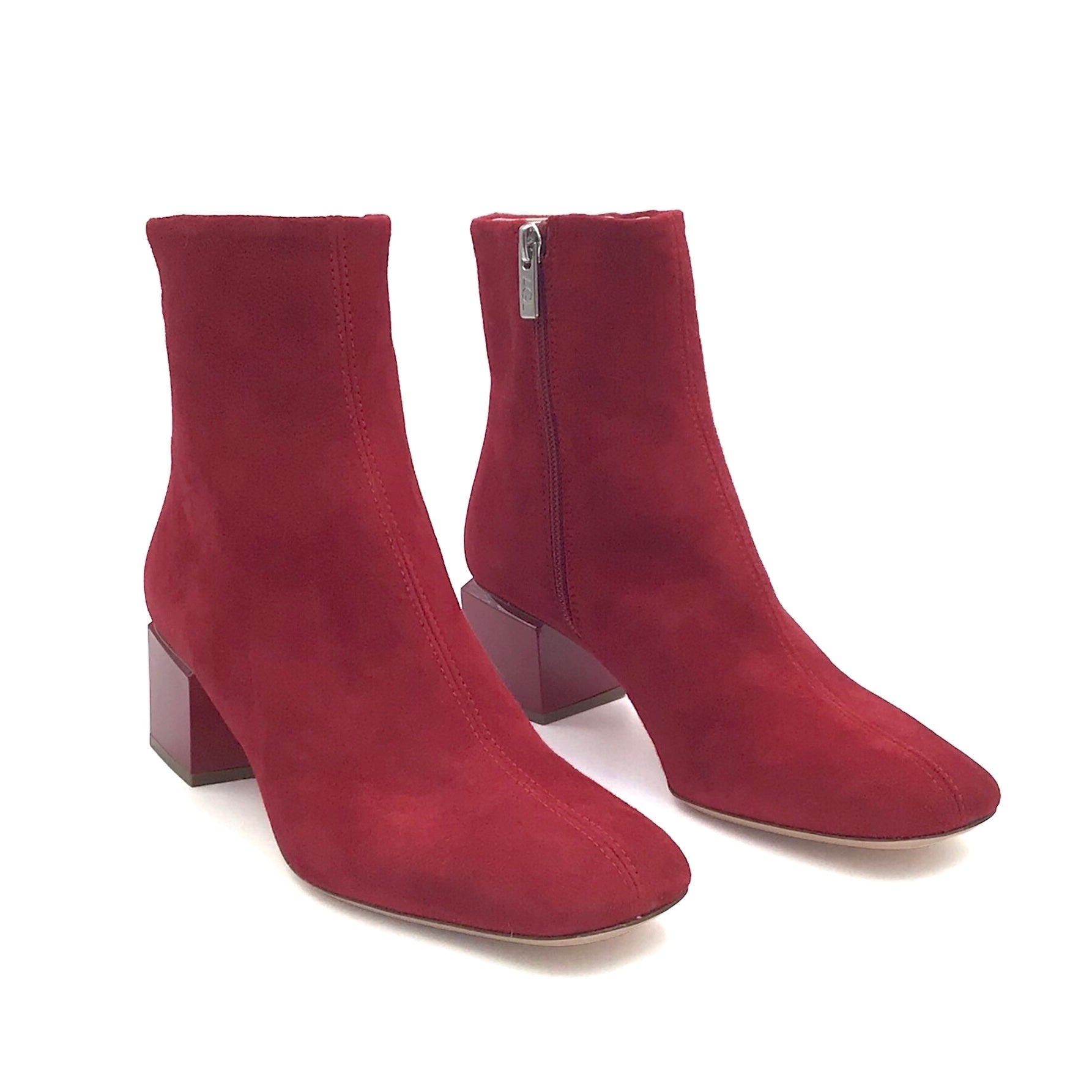Bottines en daim rouge AGL Angie