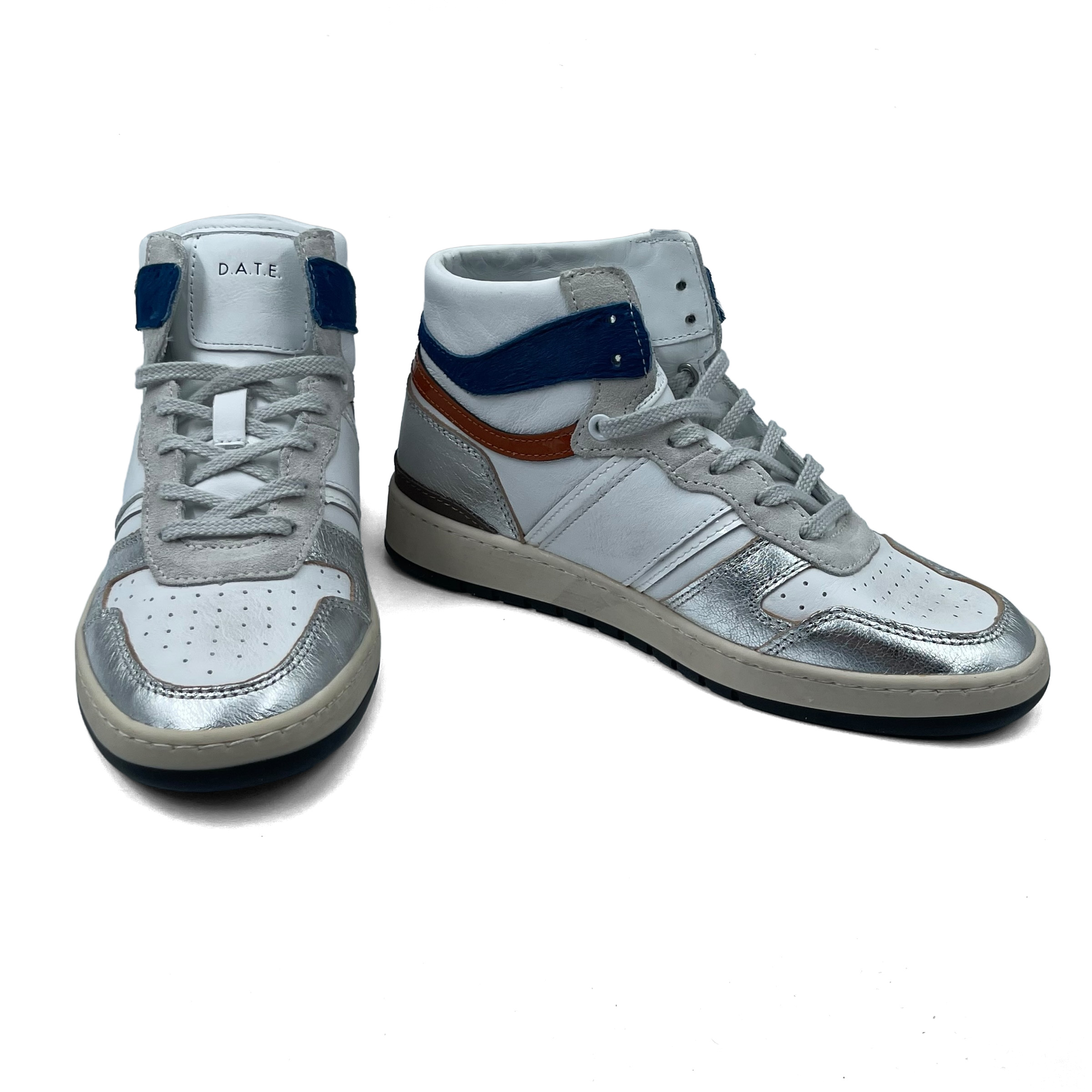 Baskets Date Sport High Argent