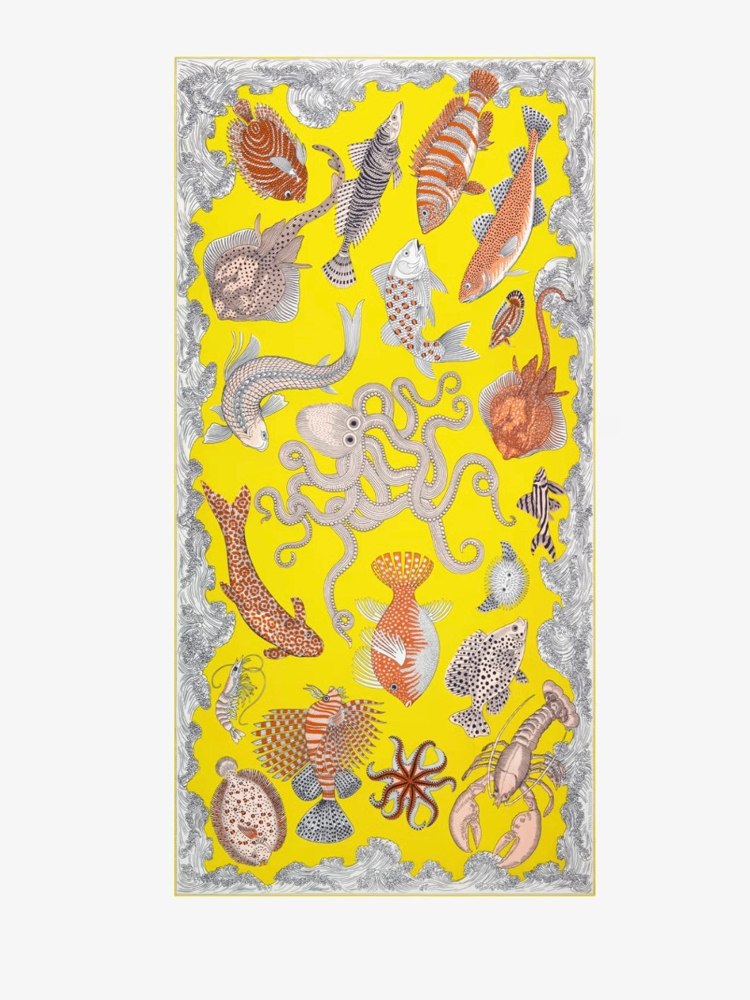 Inouï-Editions Étole Poseidon Jaune