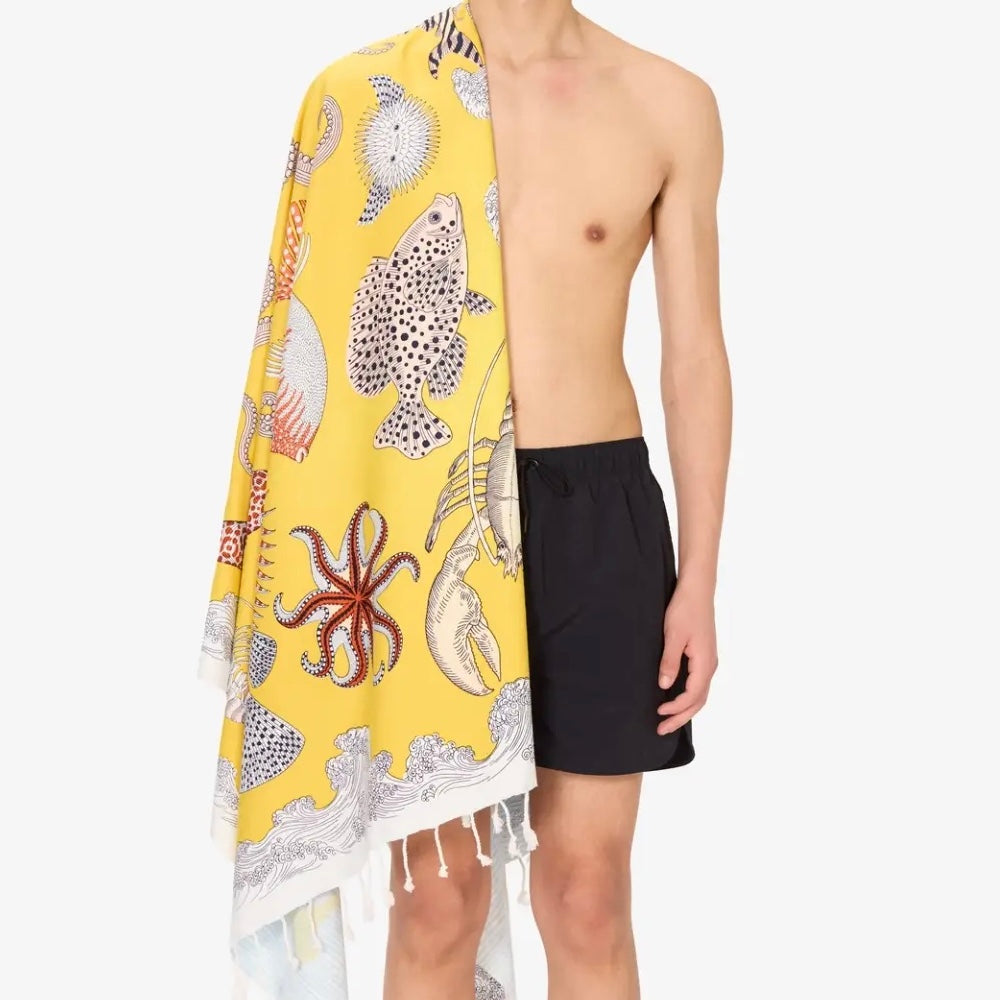Inouï-Editions Fouta Poseidon Jaune