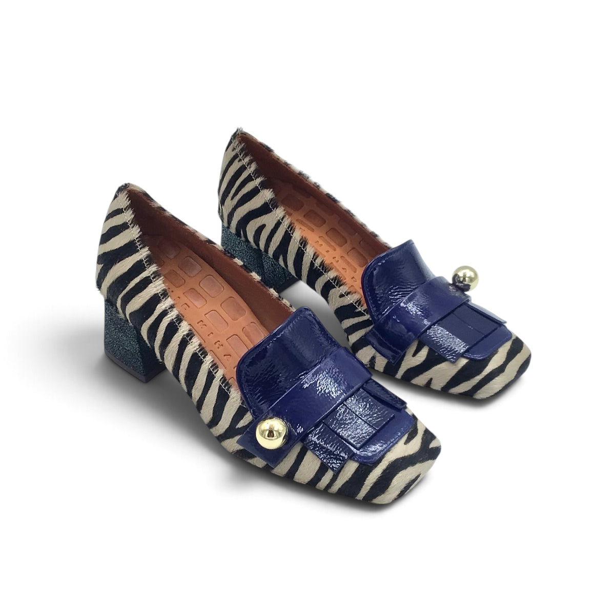 Chie Mihara Volteo Zèbre Navy