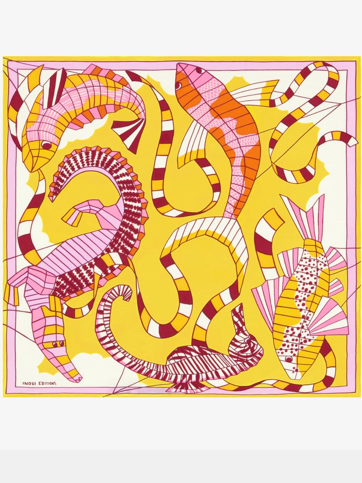 Inouï Éditions Carré 65 Cerfvolant Jaune
