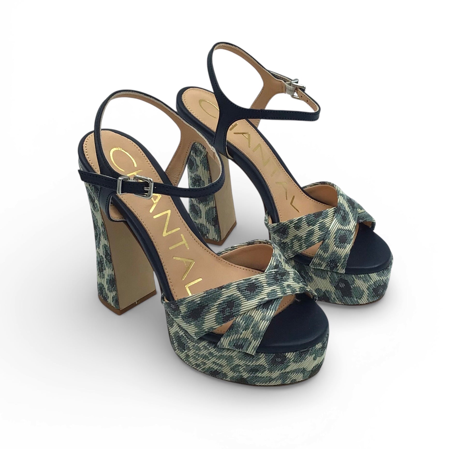 Chantal 3102 Léopard Bleu