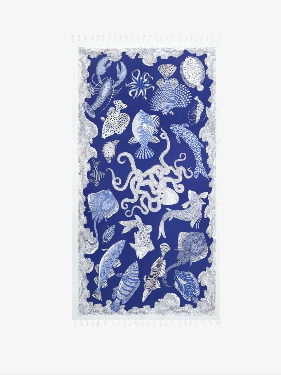 Inouï-Editions Fouta Poseidon Bleu