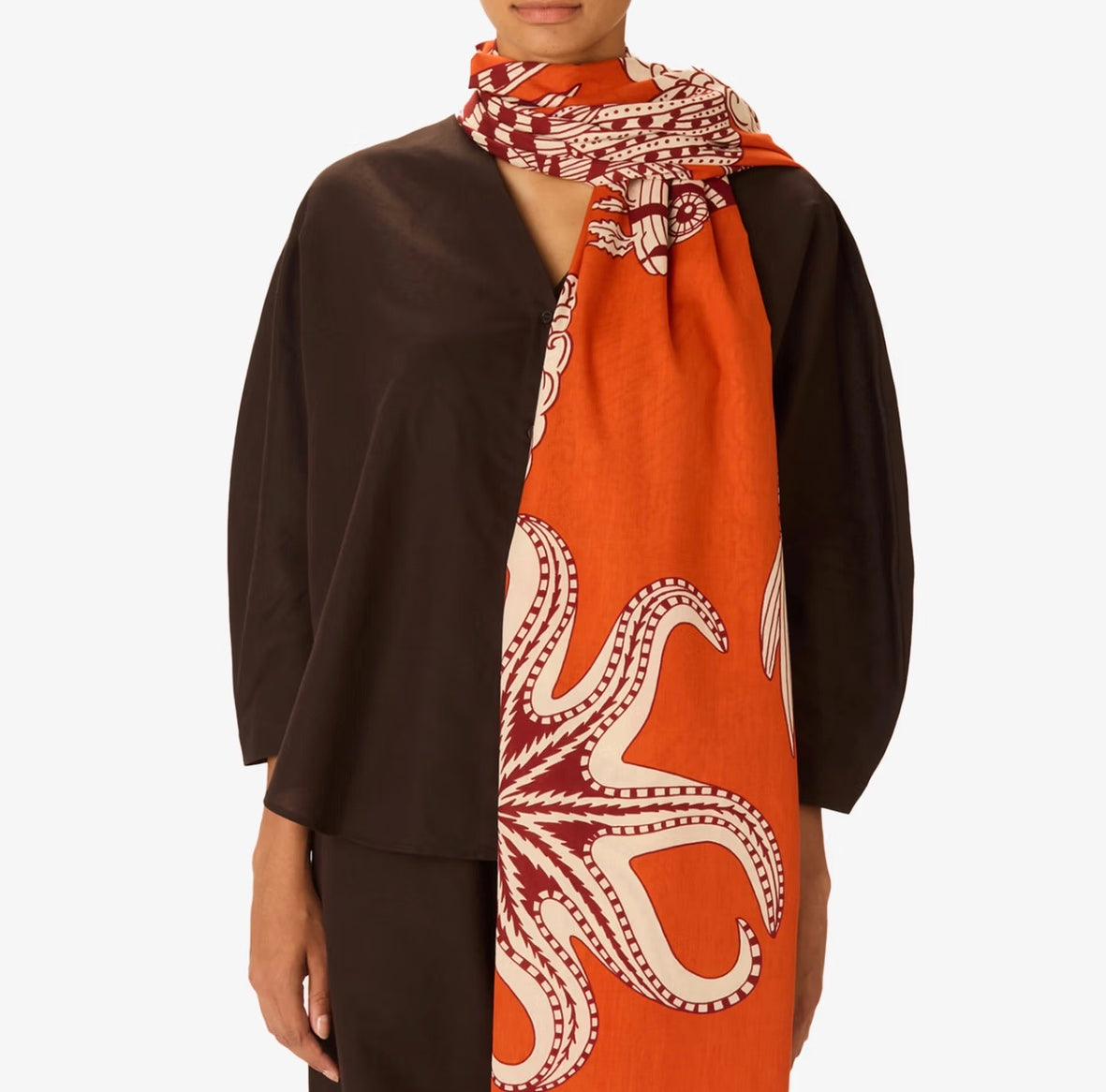 Inouï Éditions Étole 100 Vague Orange