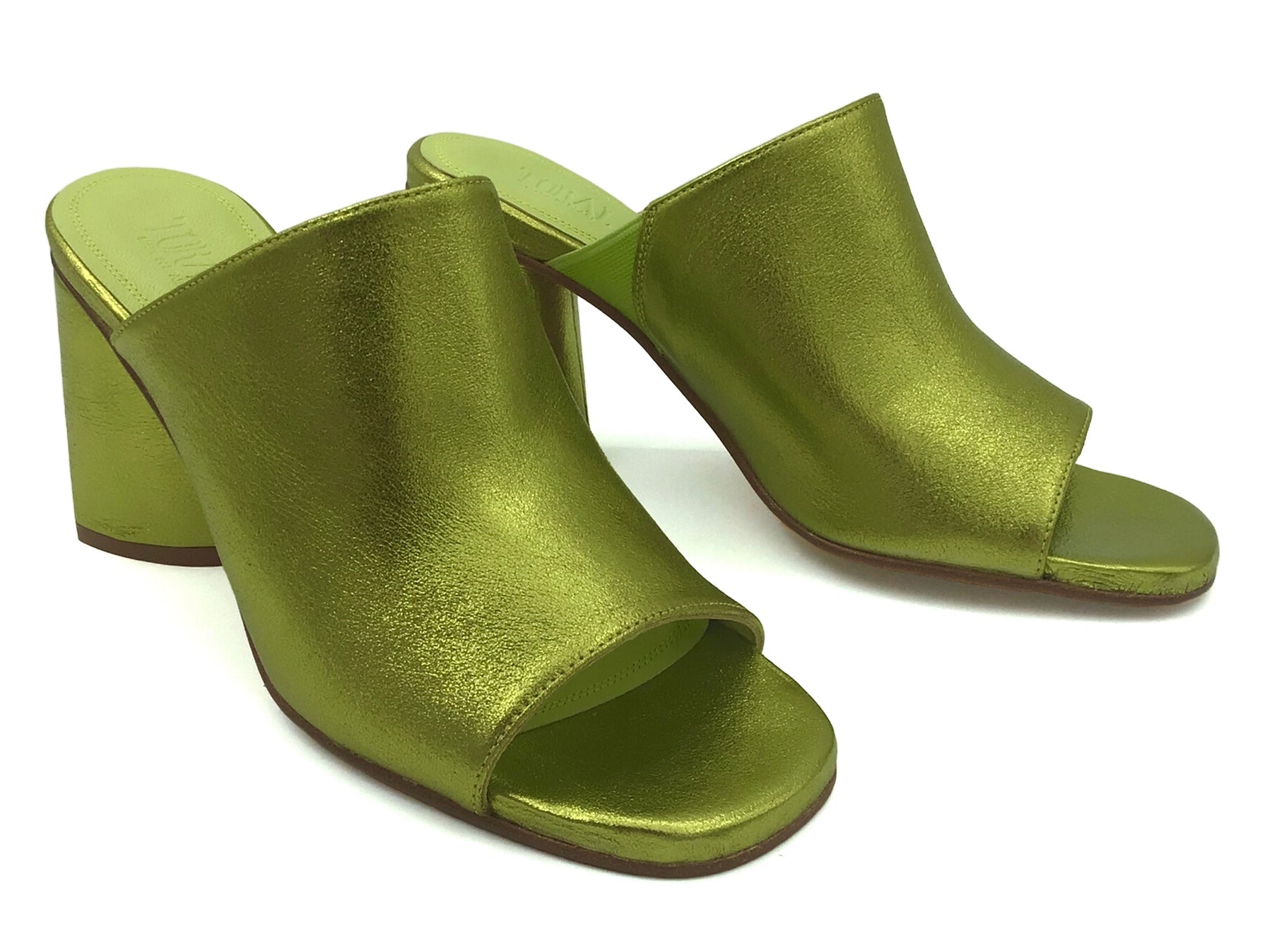 Toral Mules Amali vert métallisé